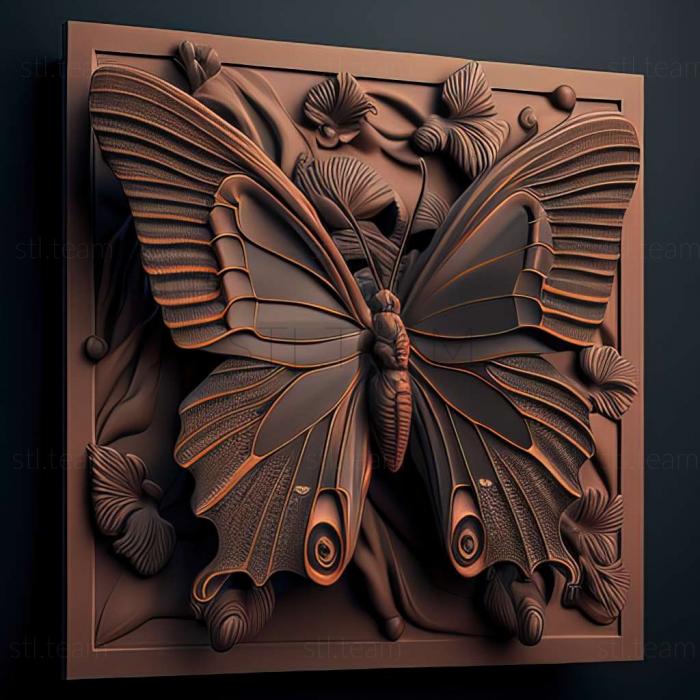 3D модель Papilio troilus (STL)